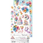 Extras to Cut Set – Unicorn Sweet - Flowers and Sweets (mirror print)